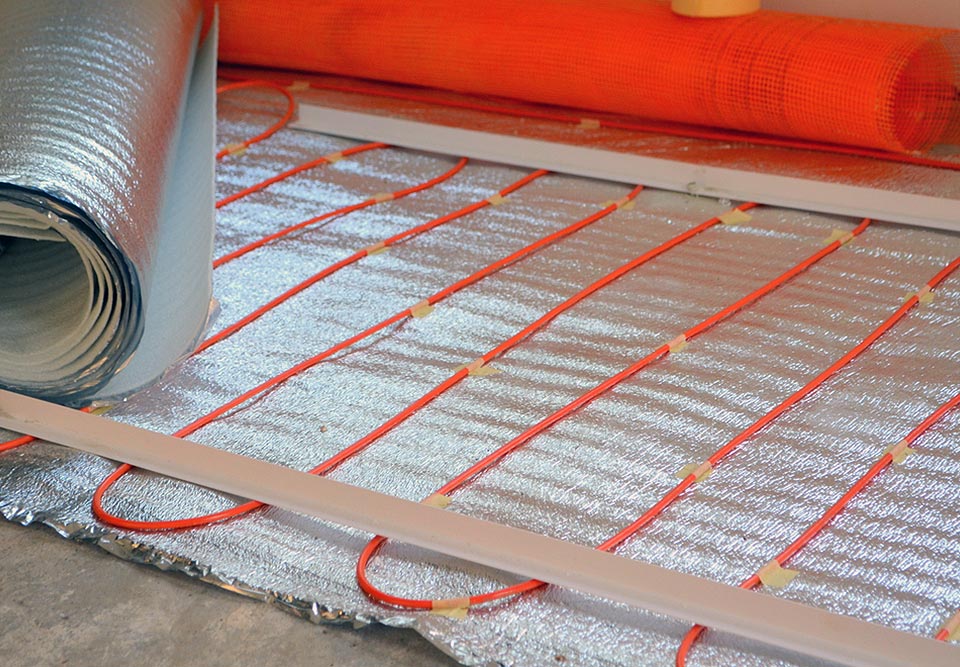 Radiant Heating Contractor Insulation Backing